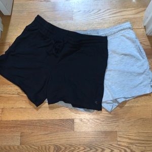 Danskin shorts.  Lot of 2.  Black and gray
